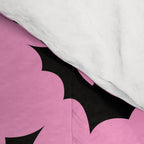 Black Bat Pattern on Pink Comforter Gallery Image 4