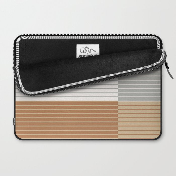 Color Block Line Abstract LXXVI Laptop Sleeve Gallery Image 2