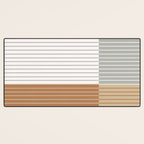 Color Block Line Abstract LXXVI Desk Mat Gallery Image 3