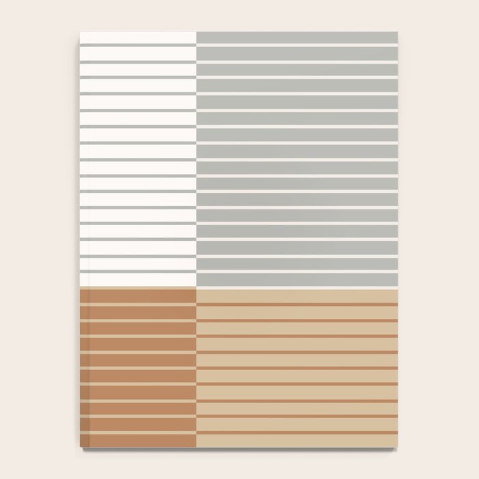 Color Block Line Abstract LXXVI Notebook Gallery Image 4