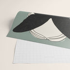 BLACK BUTTERFLY Line Drawing Wrapping Paper Gallery Image 2