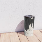 BLACK BUTTERFLY Line Drawing Travel Mug Gallery Image 4