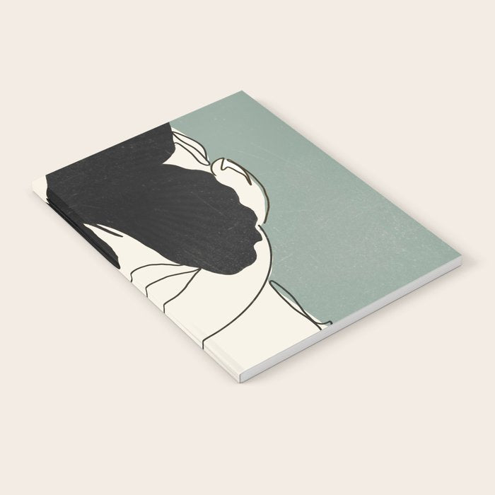 BLACK BUTTERFLY Line Drawing Notebook Gallery Image 1