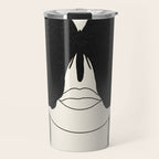 BLACK BUTTERFLY Line Drawing Travel Mug Gallery Image 1