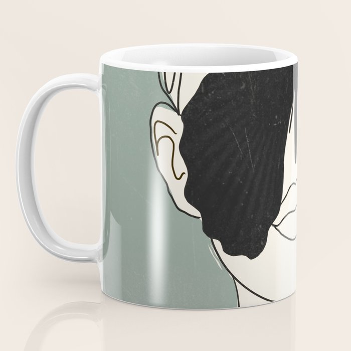 BLACK BUTTERFLY Line Drawing Coffee Mug Gallery Image 3