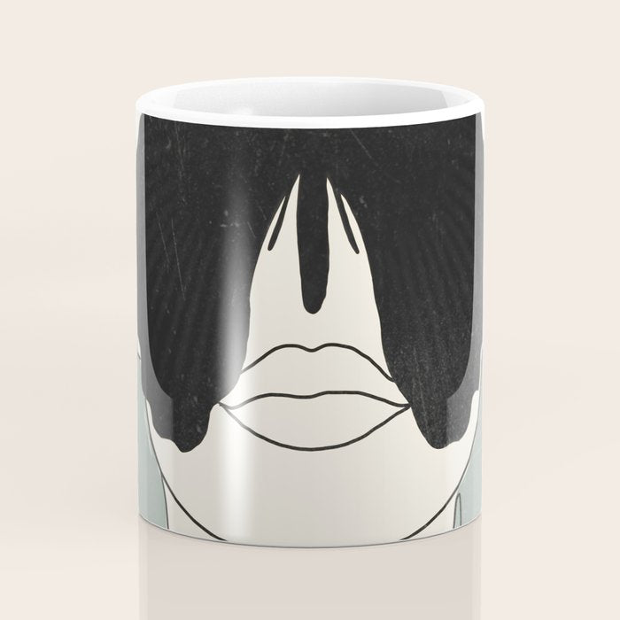 BLACK BUTTERFLY Line Drawing Coffee Mug Gallery Image 4