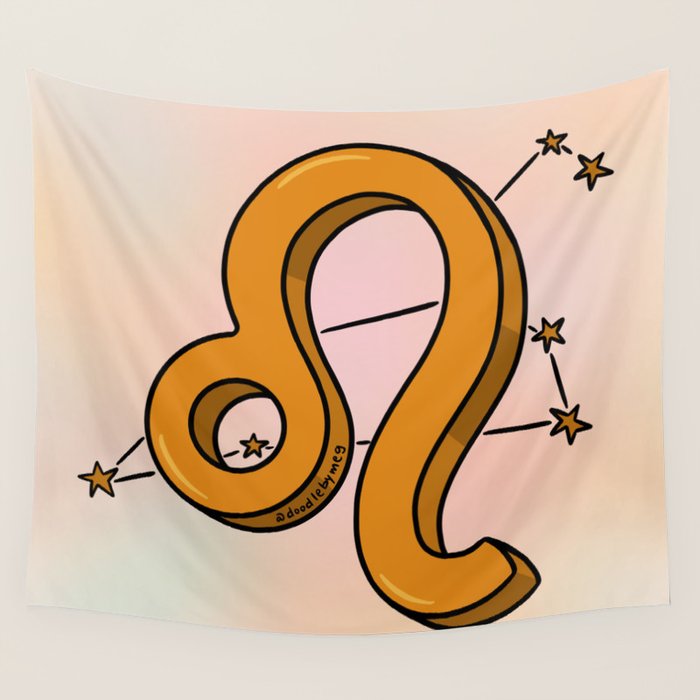 Leo Symbol Wall Tapestry Gallery Image 1