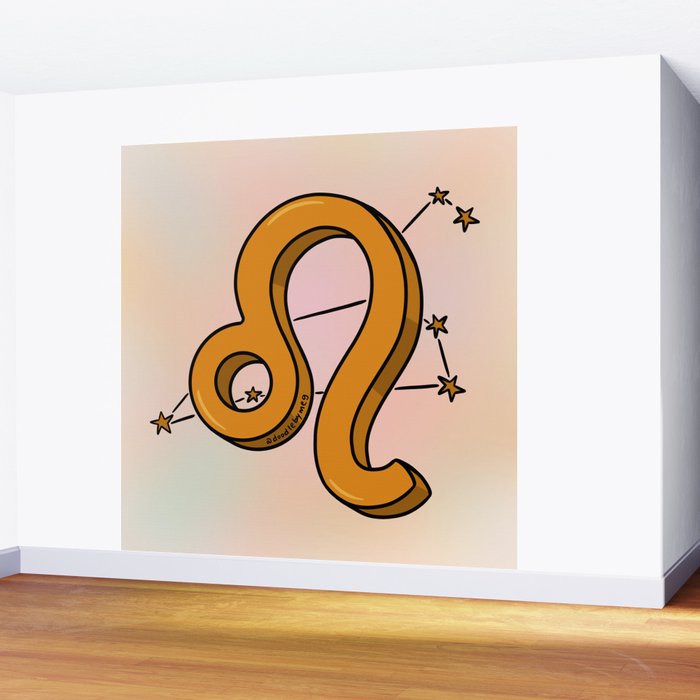 Leo Symbol Wall Mural Gallery Image 2