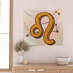 Leo Symbol Wall Tapestry Gallery Image 2