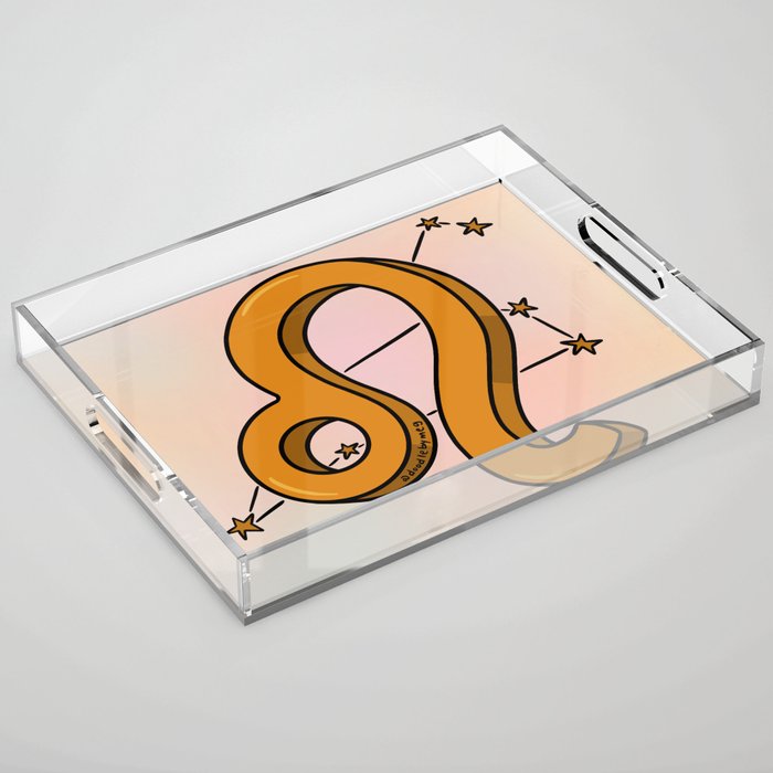Leo Symbol Acrylic Tray Gallery Image 1