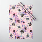Abstract flowered paint modern Wrapping Paper Gallery Image 1