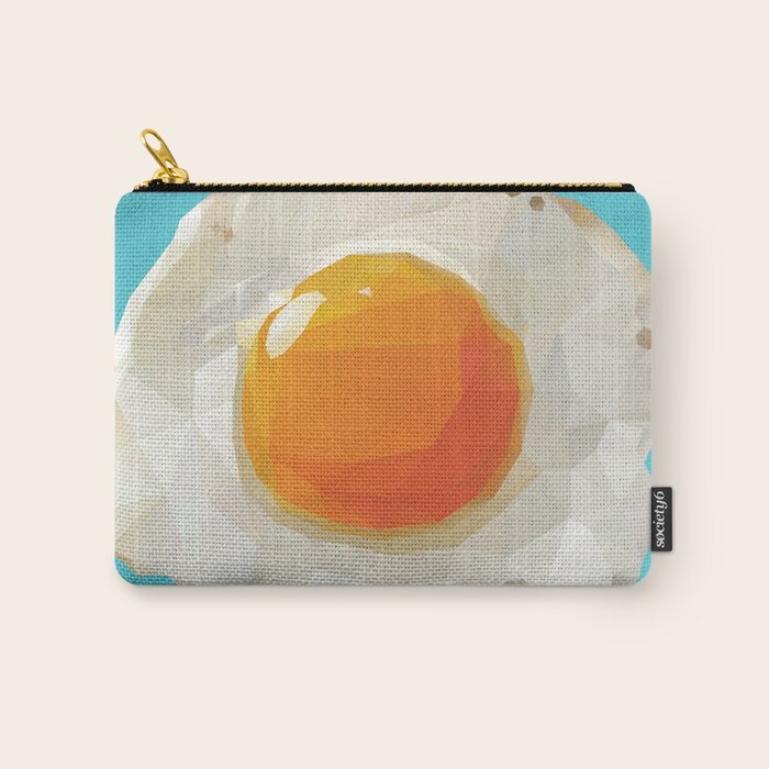 Fried Egg Polygon Art Carry All Pouch Gallery Image 1