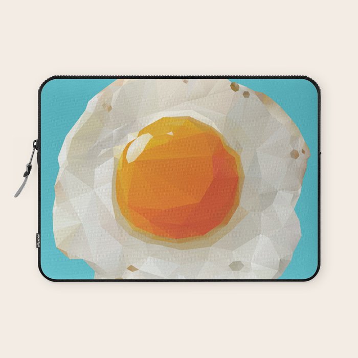 Fried Egg Polygon Art Laptop Sleeve Gallery Image 1