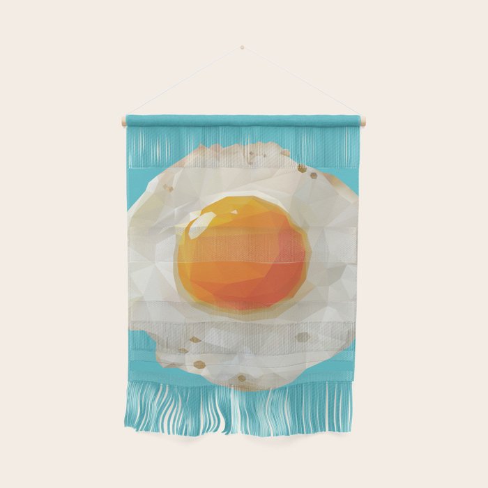 Fried Egg Polygon Art Wall Hanging Gallery Image 1