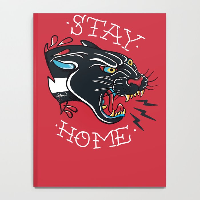 Stay Home Panther Tattoo Notebook Gallery Image 4