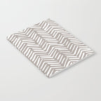 Abstract Herringbone Pattern, Rustic, Light Brown Notebook Gallery Image 2