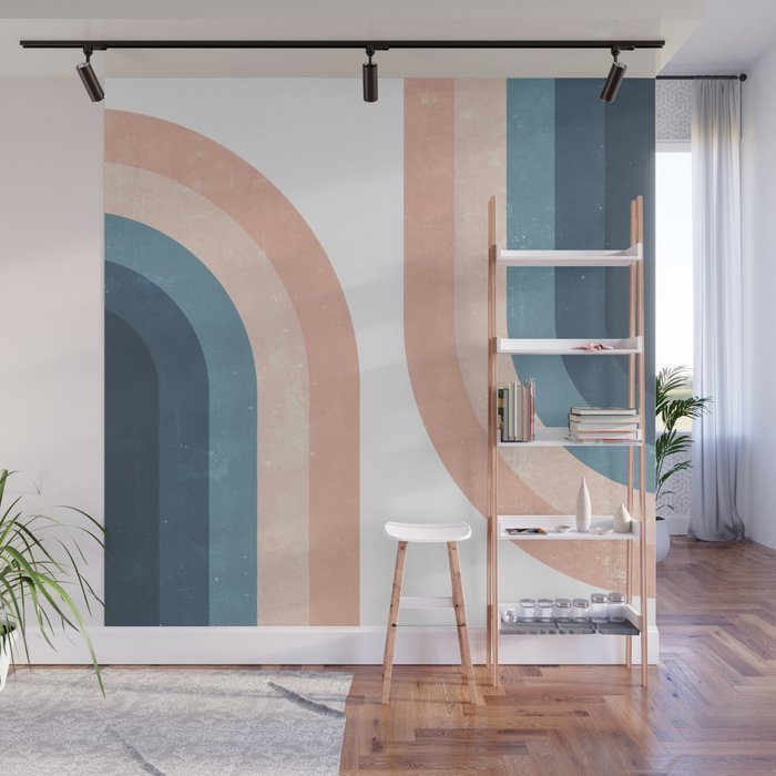 70s Rainbow Wall Mural Gallery Image 1