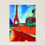 Marc Chagall Pont de Passy and the Eiffel Tower Stationery Card Gallery Image 2