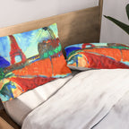 Marc Chagall Pont de Passy and the Eiffel Tower Pillow Sham Gallery Image 2