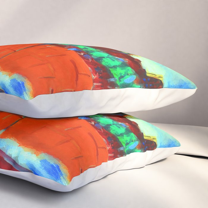 Marc Chagall Pont de Passy and the Eiffel Tower Pillow Sham Gallery Image 3