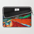 Marc Chagall Pont de Passy and the Eiffel Tower Laptop Sleeve Gallery Image 2