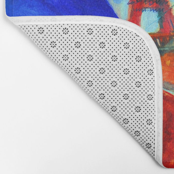 Marc Chagall Pont de Passy and the Eiffel Tower Bath Mat Gallery Image 2