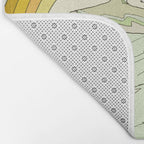 follow the dolphins you will feel free // retro surf art by surfy birdy Bath Mat Gallery Image 2