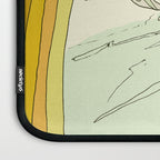 follow the dolphins you will feel free // retro surf art by surfy birdy Laptop Sleeve Gallery Image 3