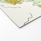follow the dolphins you will feel free // retro surf art by surfy birdy Welcome Mat Gallery Image 2