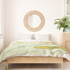 follow the dolphins you will feel free // retro surf art by surfy birdy Duvet Cover Gallery Image 3