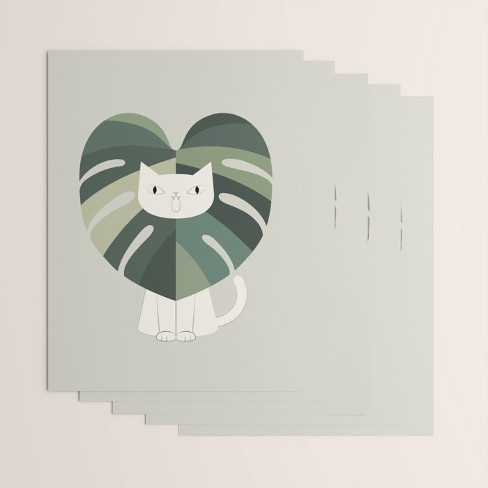 Cat an Plant 62: A Green Lion Wrapping Paper Gallery Image 3