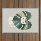 Cat an Plant 62: A Green Lion Outdoor Rug Gallery Image 1