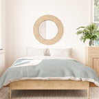 Shorebird Pair Minimalist Coastal Bird Couple in Light Blue-Gray and White Duvet Cover Gallery Image 3
