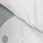 Shorebird Pair Minimalist Coastal Bird Couple in Light Blue-Gray and White Comforter Gallery Image 4