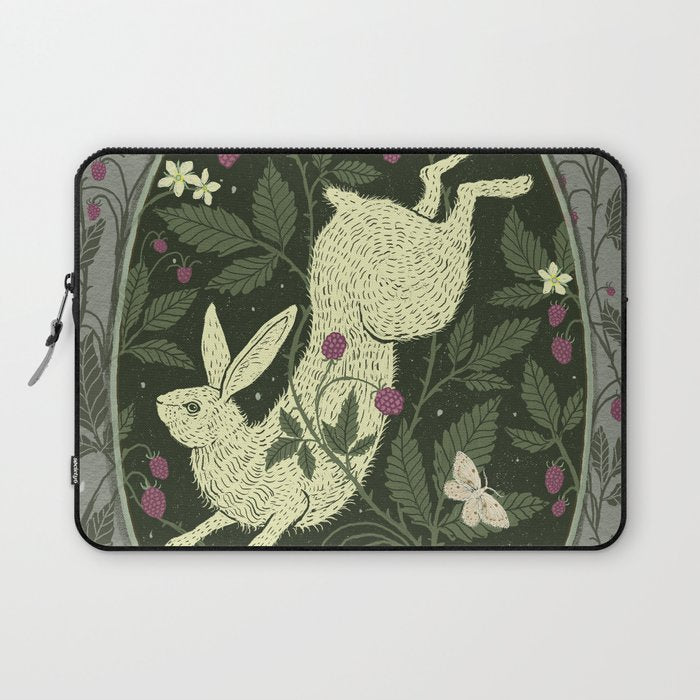 Rabbit in the Raspberries Laptop Sleeve Gallery Image 1
