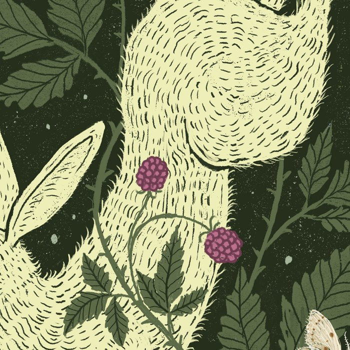 Rabbit in the Raspberries Coffee Mug Gallery Image 2