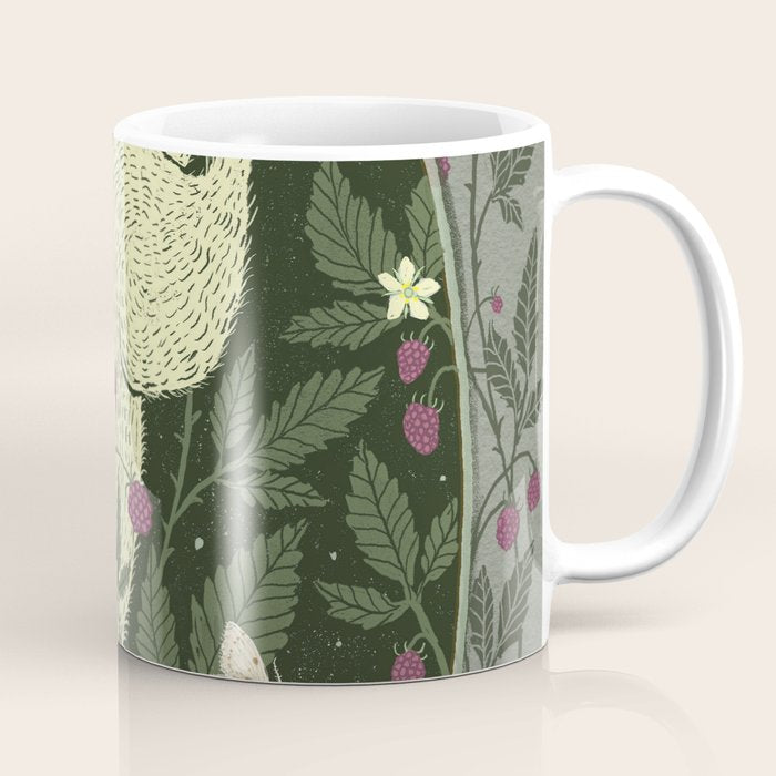 Rabbit in the Raspberries Coffee Mug Gallery Image 1