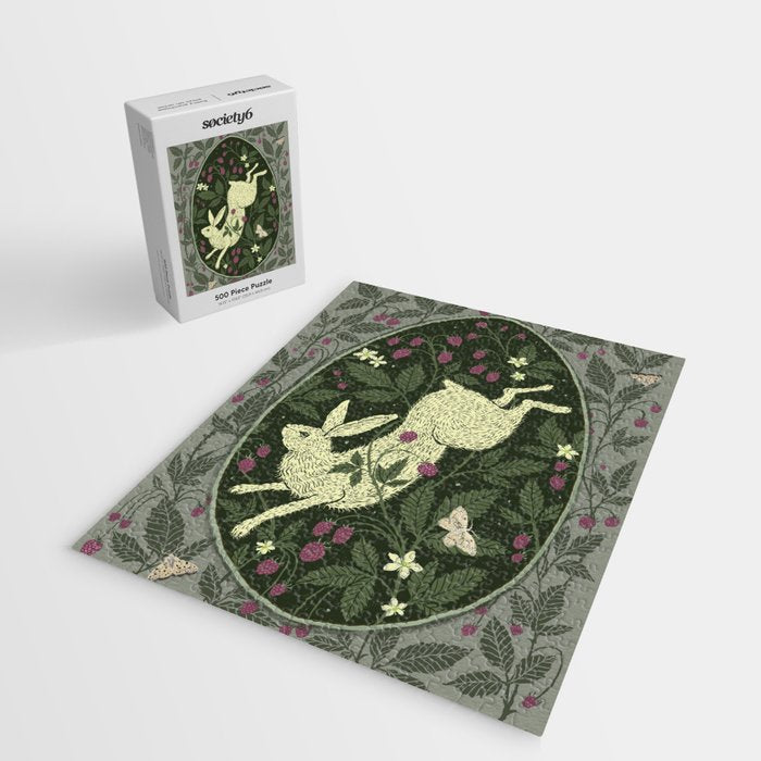 Rabbit in the Raspberries Jigsaw Puzzle Gallery Image 2