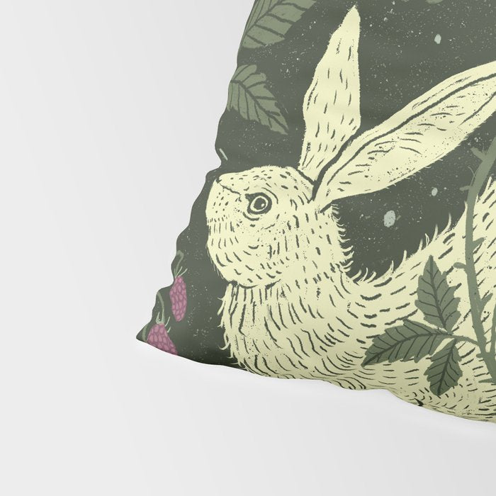 Rabbit in the Raspberries Pillow Sham Gallery Image 4