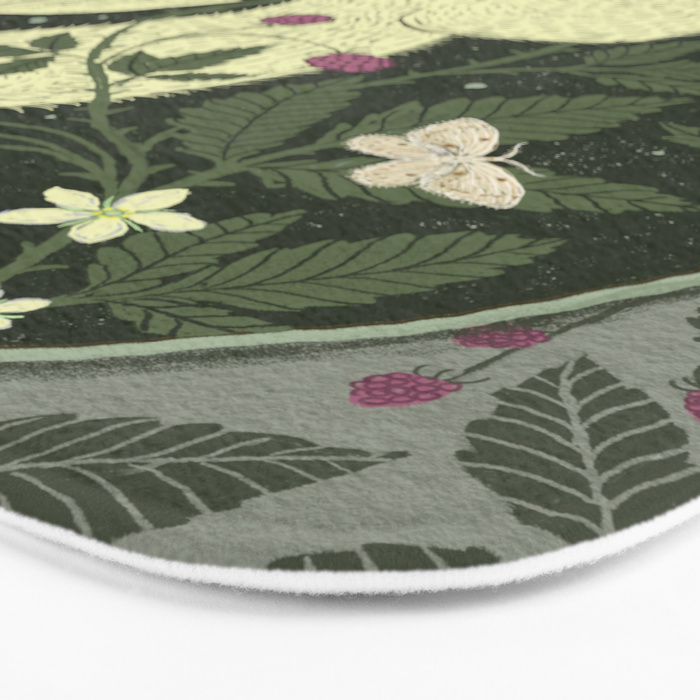 Rabbit in the Raspberries Bath Mat Gallery Image 3