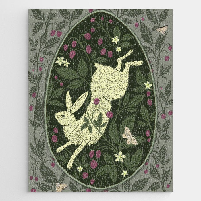 Rabbit in the Raspberries Jigsaw Puzzle Gallery Image 1