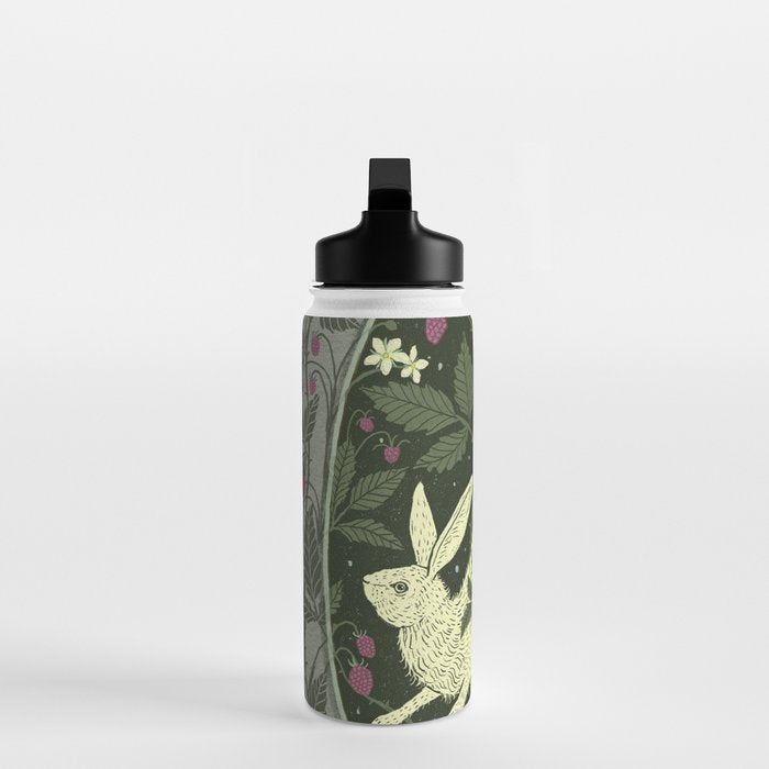 Rabbit in the Raspberries Water Bottle Gallery Image 3