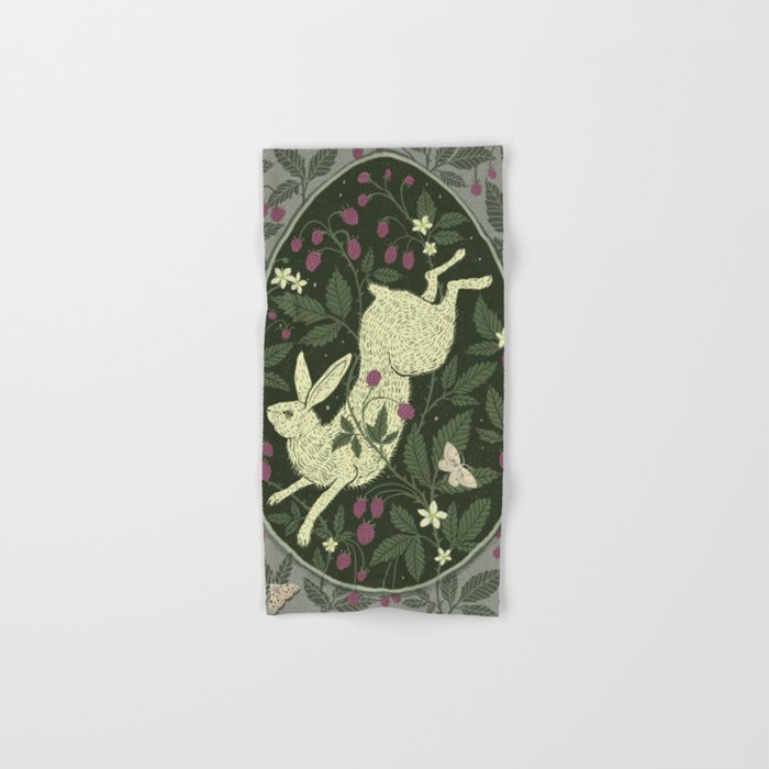 Rabbit in the Raspberries Bath Towel Gallery Image 1