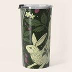 Rabbit in the Raspberries Travel Mug Gallery Image 3