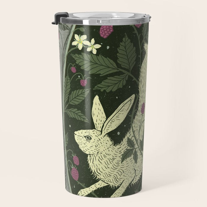 Rabbit in the Raspberries Travel Mug Gallery Image 3