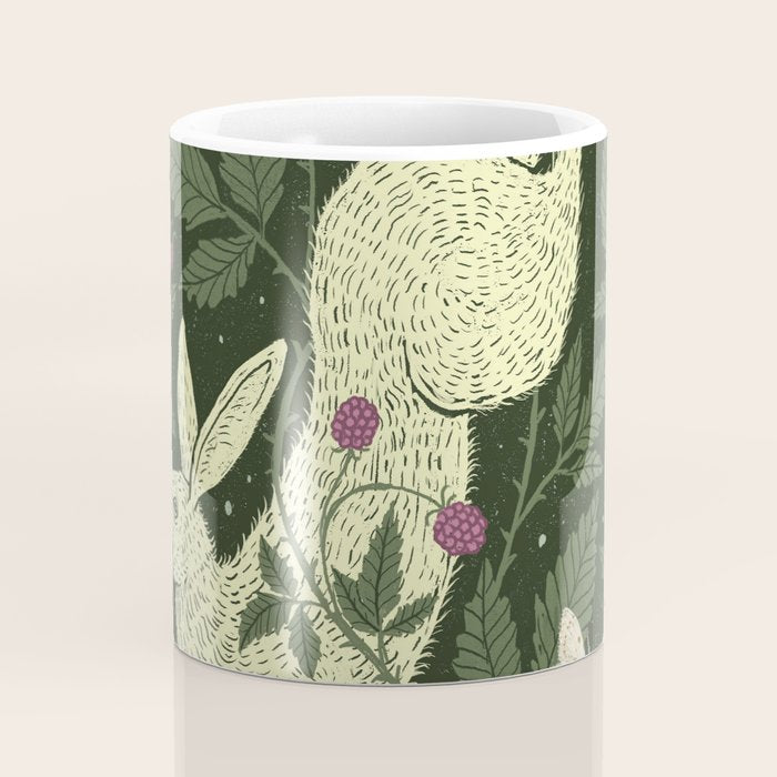 Rabbit in the Raspberries Coffee Mug Gallery Image 4