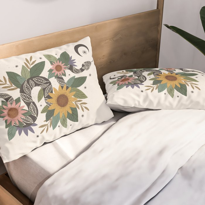  Year of the Snake - 2025 Calendar - Light Pillow Sham Gallery Image 2