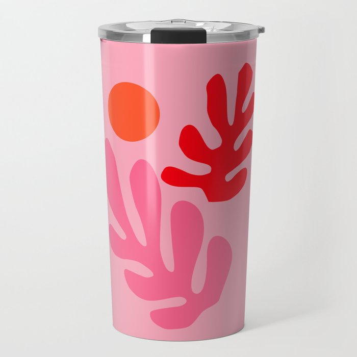 Henri Matisse - Leaves - Bubblegum Travel Mug Gallery Image 1