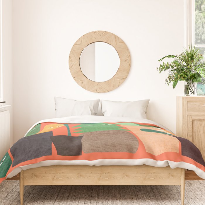 The plants are watching (paranoidos maximucho) Duvet Cover Gallery Image 3