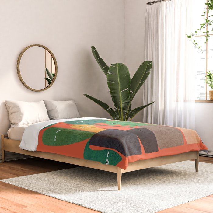 The plants are watching (paranoidos maximucho) Comforter Gallery Image 2